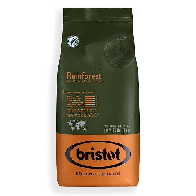 Bristot Espresso Rainforest Whole Bean 6 / 2.2lb