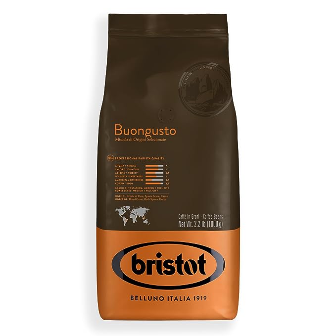 Bristot Espresso Bongusto Whole Bean T.M. Ward Coffee Company