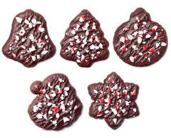 Dewey's Chocolate Enrobed Peppermint Holiday Shaped Moravian Cookie