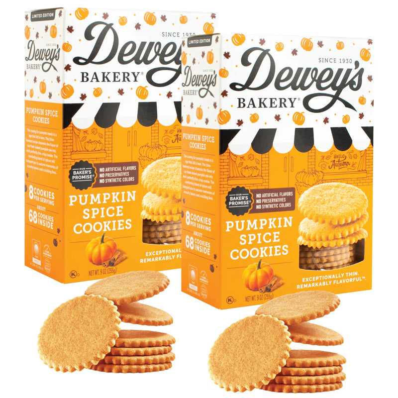 Dewey's Pumpkin Spice Moravian Cookies