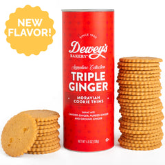 Dewey's Triple Ginger Moravian Cookies