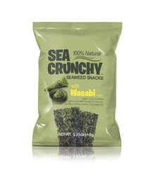 Sea crunchy Seaweed Snacks with wasabi