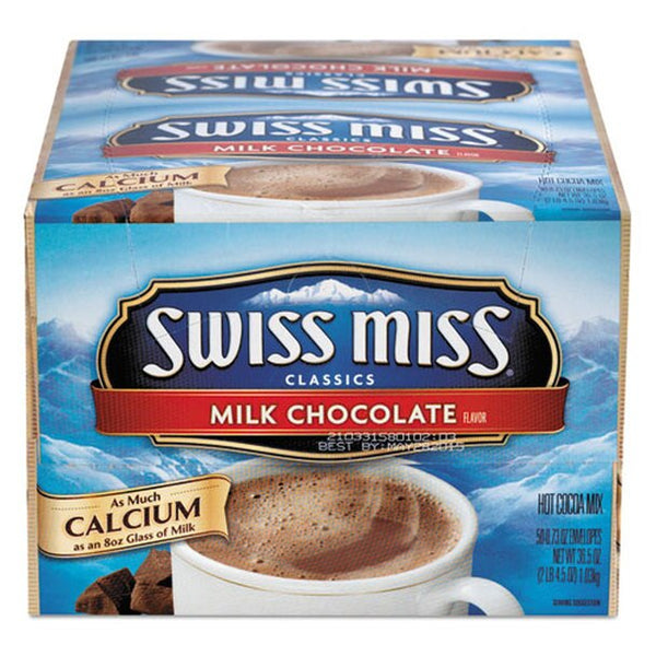 Swiss Miss Milk Chocolate Hot Cocoa 22 K-Cup with a Container of Jet-Puffed  Vanilla Marshmallow Bits and a Bundled Things Serving Spoon