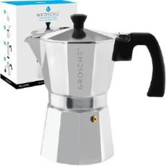 Stovetop Espresso Maker 9 Cup - Blue - Coffee Roaster