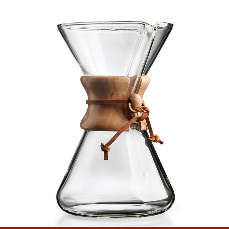 Chemex Handblown Coffee Makers 3, 5, 8, 13 Cup T.M. Ward Coffee Company